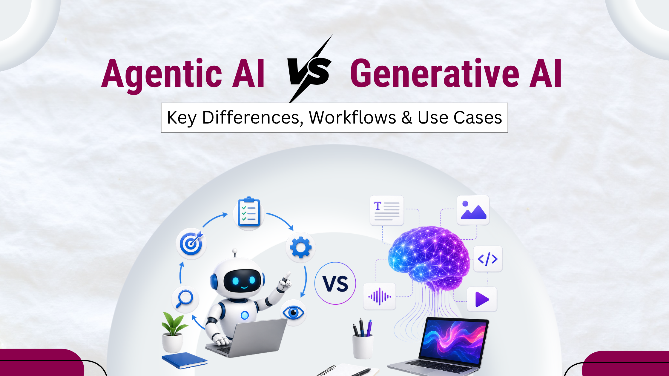 Agentic AI vs Generative AI Key Differences, Workflows & Use Cases